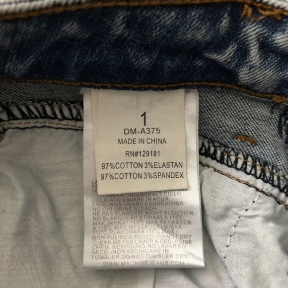 Machine Jeans Skinny High Waist Distressed Denim - Picture 3 of 5